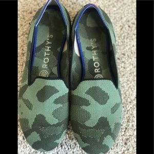 Rothy’s Green Camo Loafers - 8